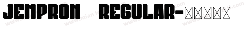 Jempron   Regular字体转换
